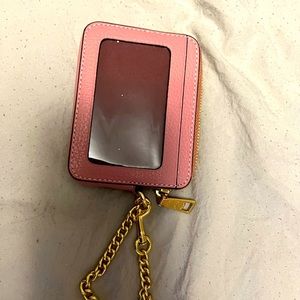 Coach Pink Zip Wallet